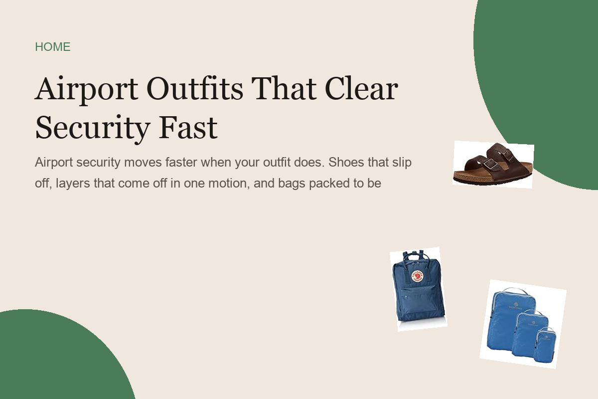 Airport Outfits That Clear Security Fast