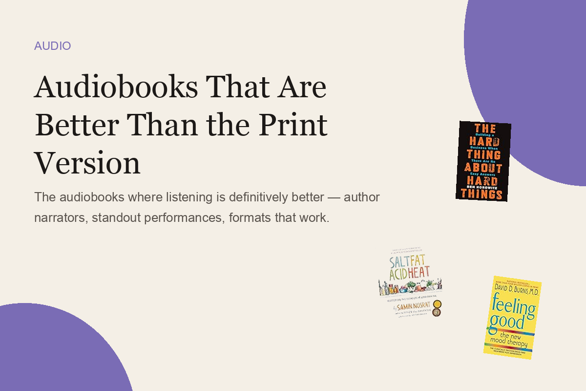 Audiobooks That Are Better Than the Print Version