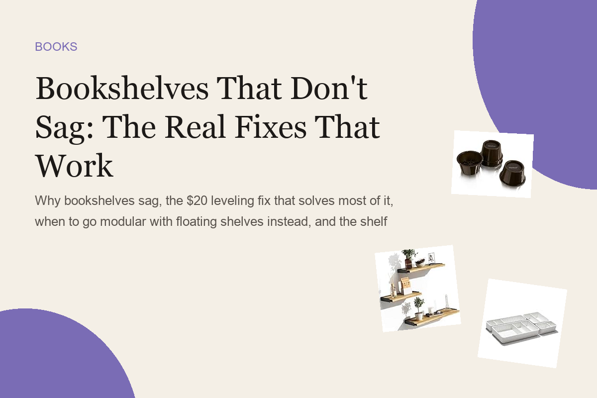 Bookshelves That Don't Sag: The Real Fixes That Work