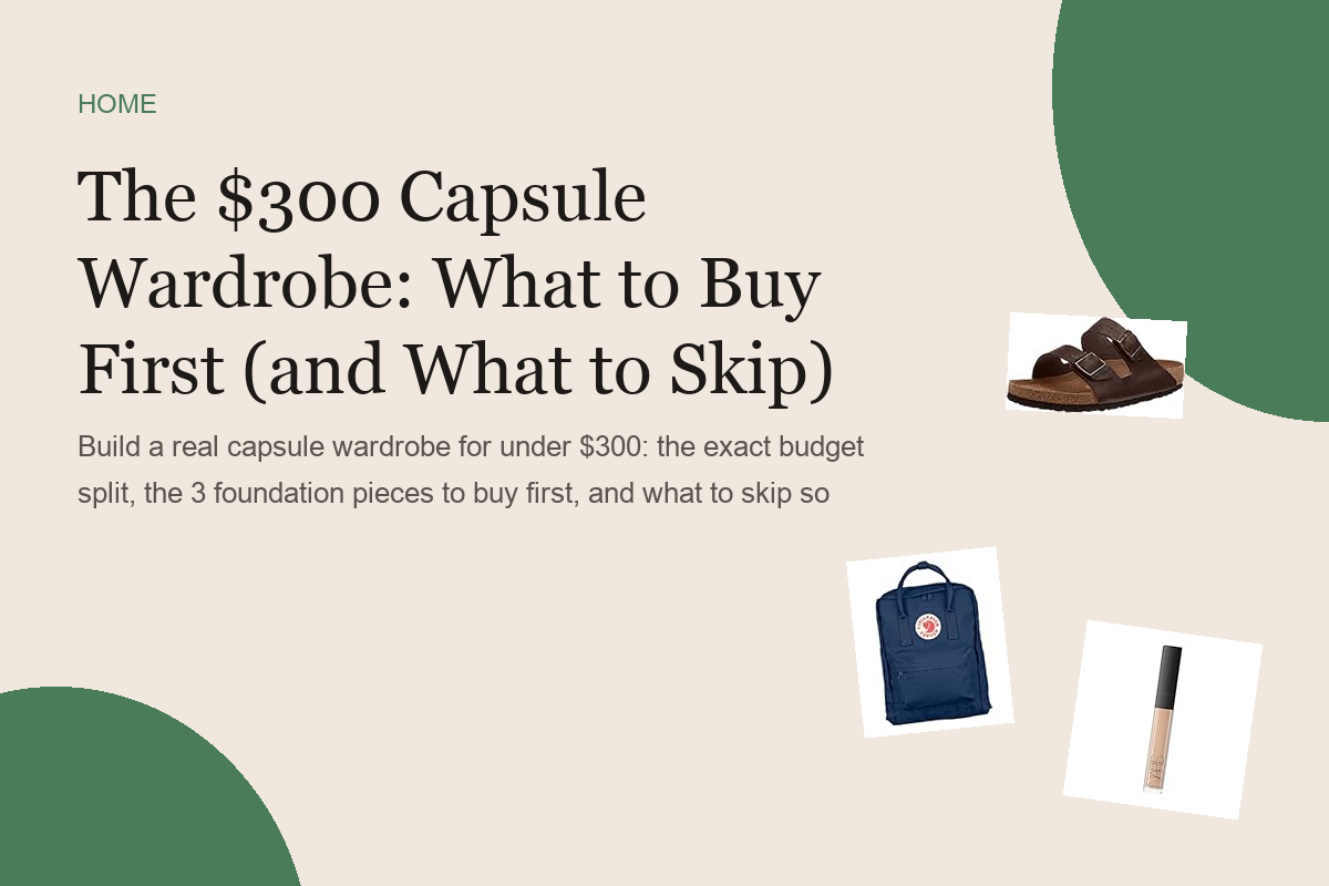 The $300 Capsule Wardrobe: What to Buy First (and What to Skip)