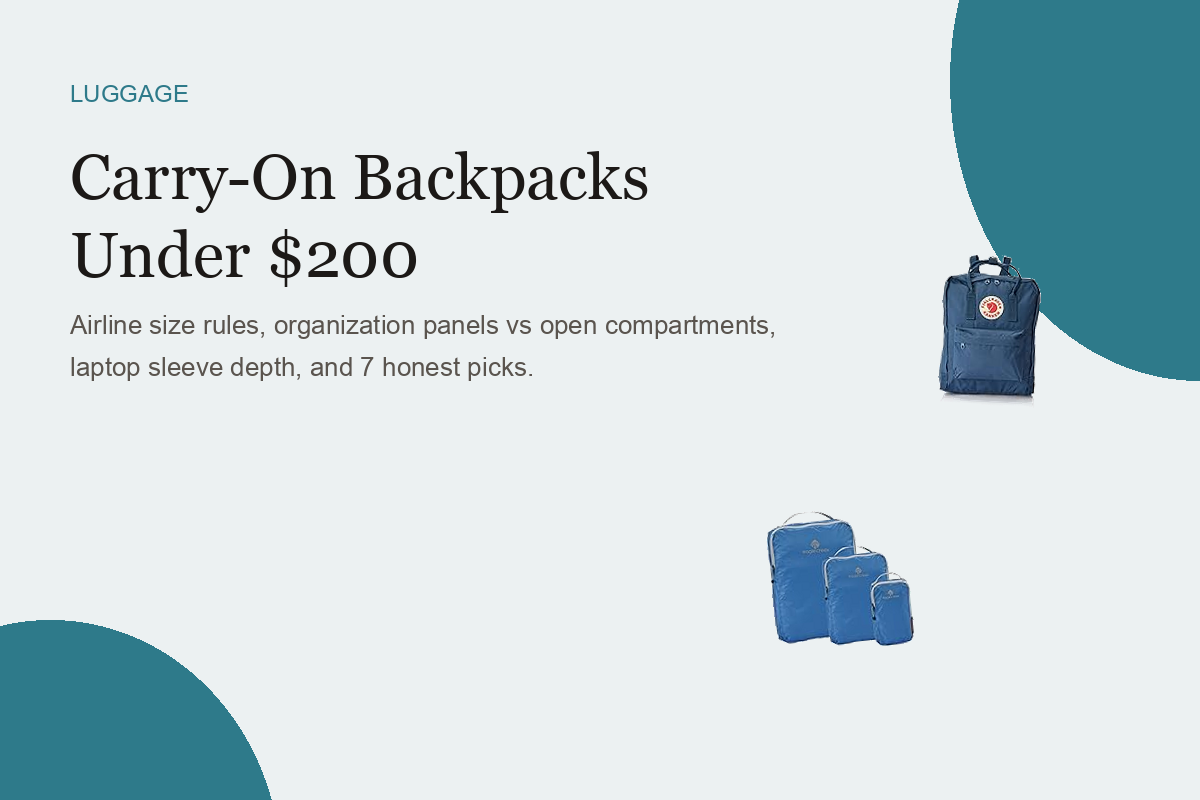 Carry-On Backpacks Under $200