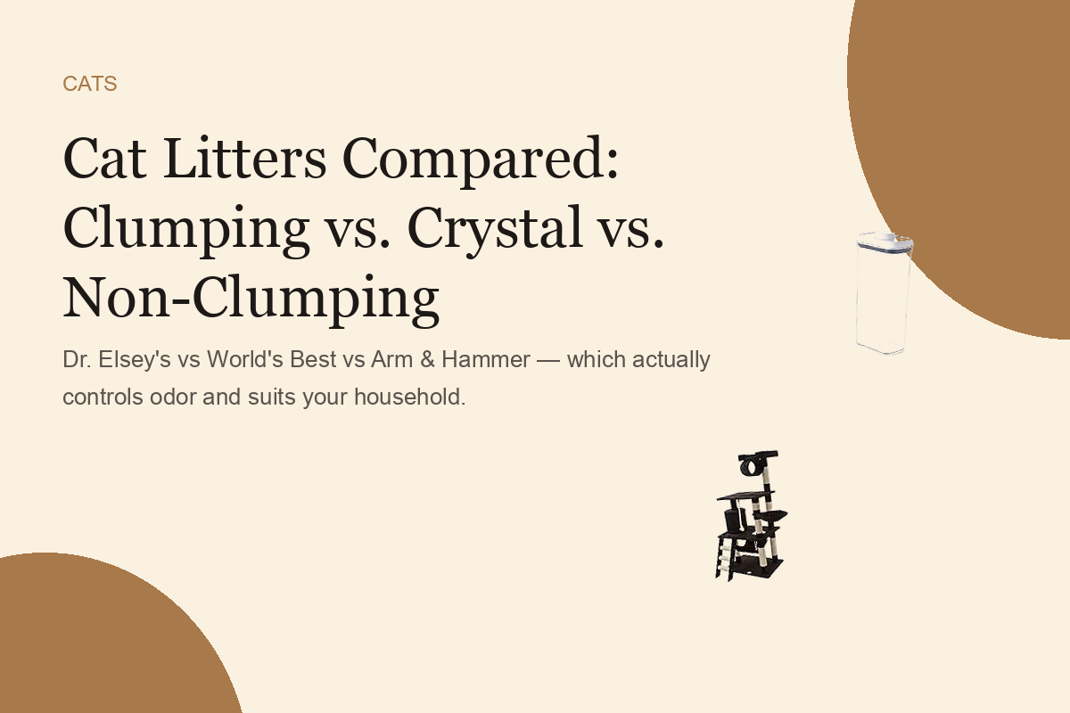Cat Litters Compared: Clumping vs. Crystal vs. Non-Clumping