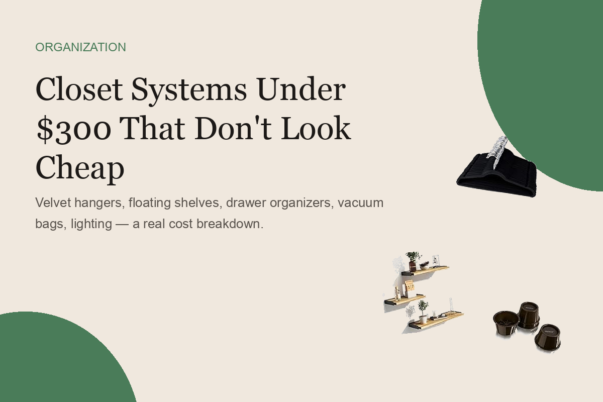 Closet Systems Under $300 That Don't Look Cheap