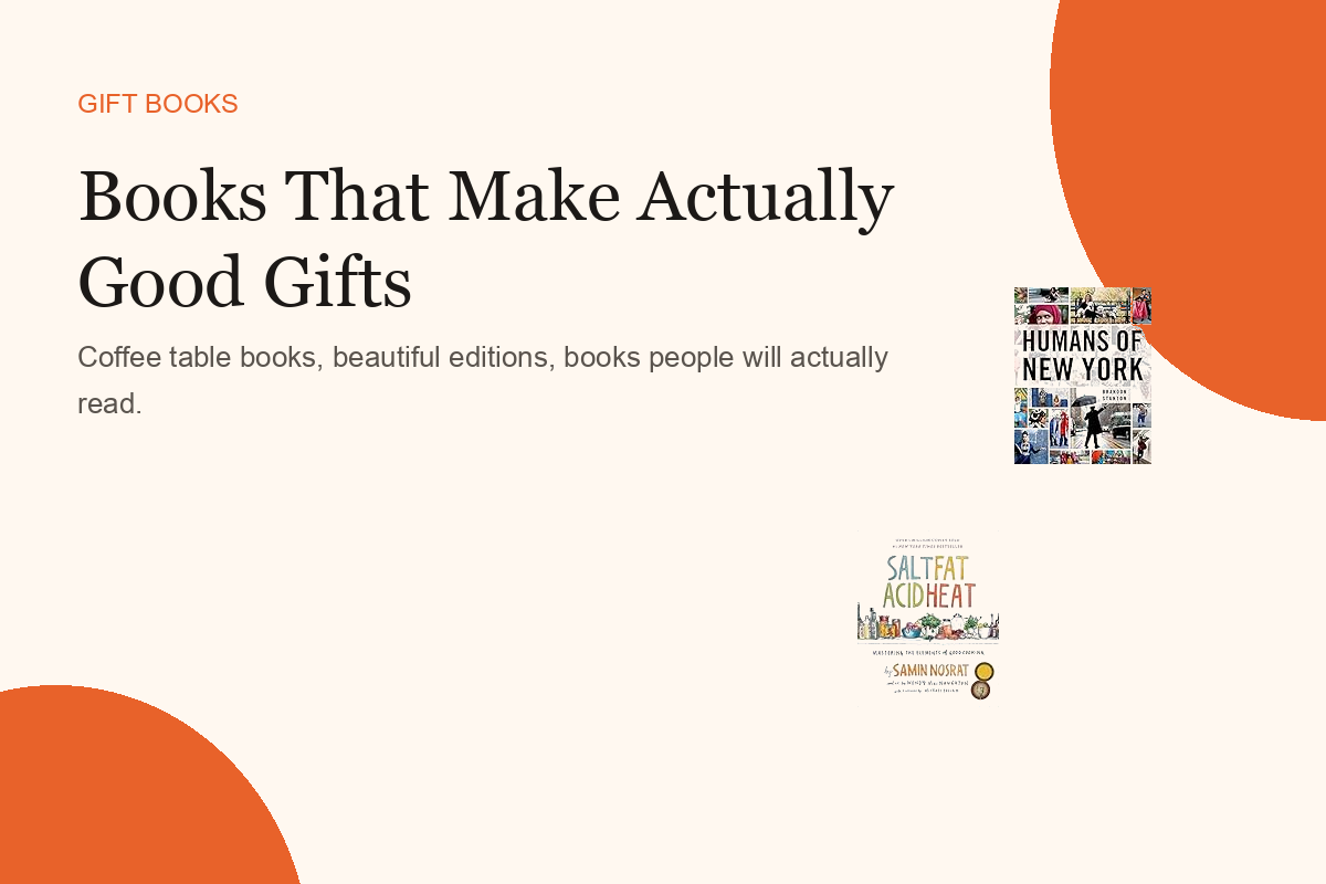 Books That Make Actually Good Gifts