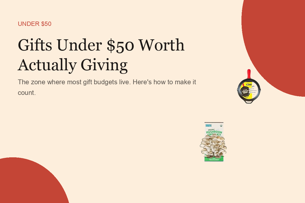 Gifts Under $50 Worth Actually Giving