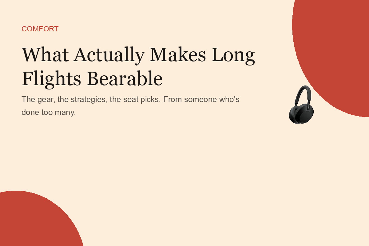 What Actually Makes Long Flights Bearable