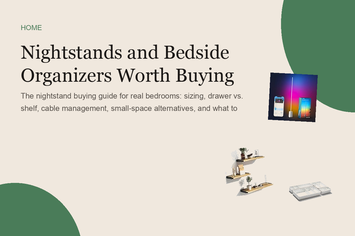 Nightstands and Bedside Organizers Worth Buying