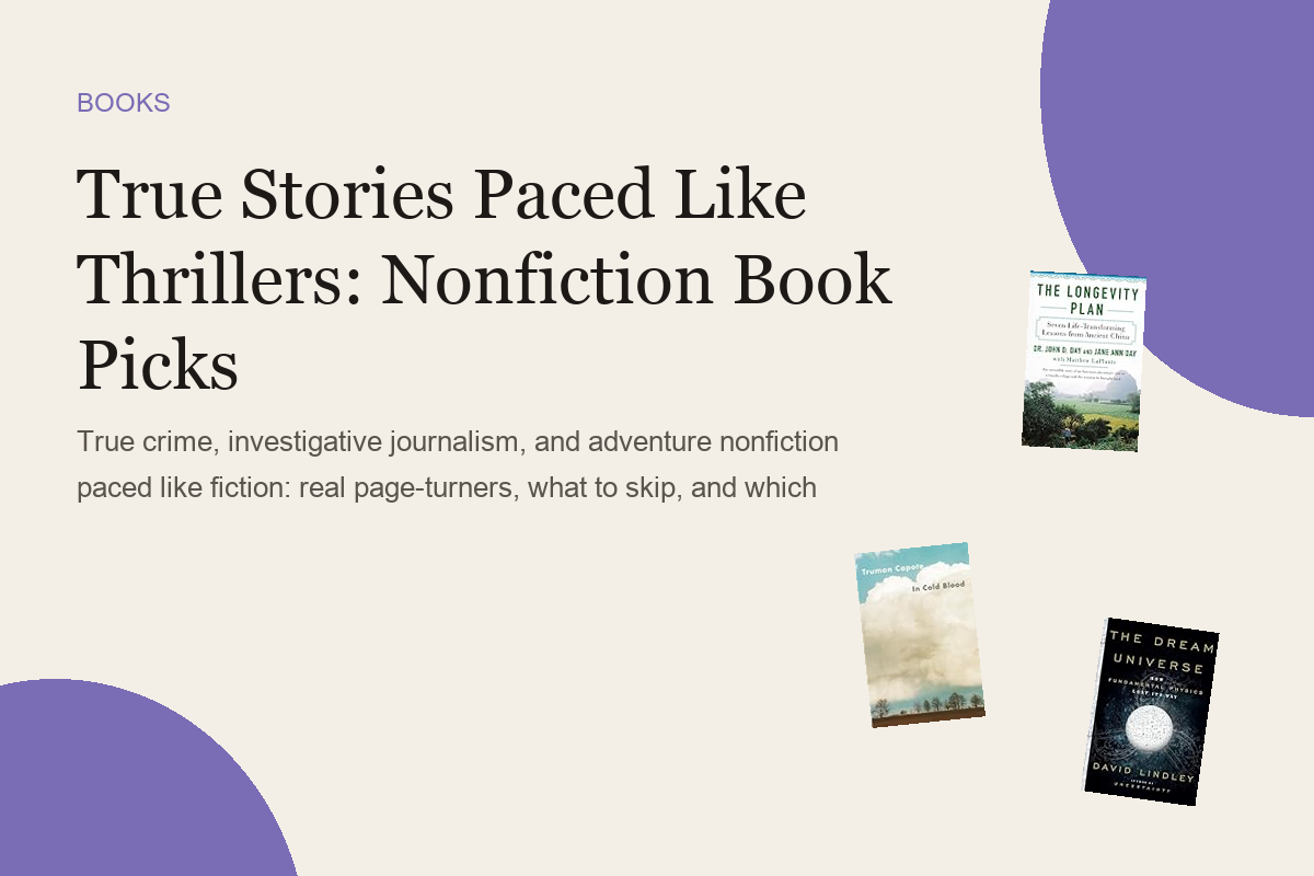 True Stories Paced Like Thrillers: Nonfiction Book Picks
