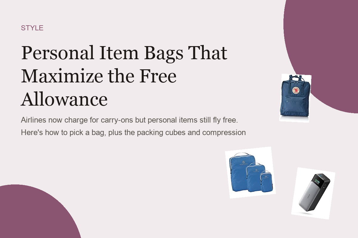 Personal Item Bags That Maximize the Free Allowance