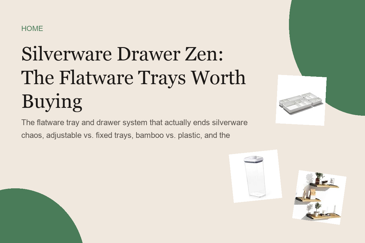 Silverware Drawer Zen: The Flatware Trays Worth Buying