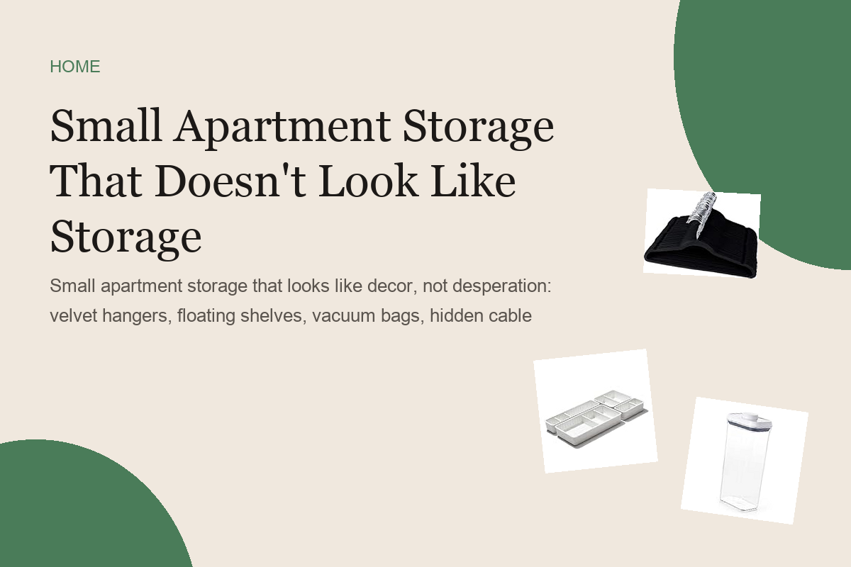 Small Apartment Storage That Doesn't Look Like Storage